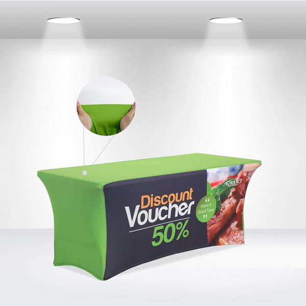 Stretch Table Covers with Open Back