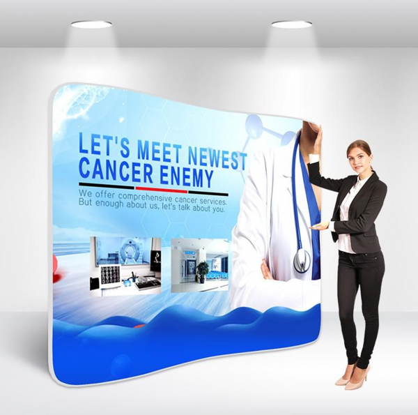 Curved Tension Fabric Display