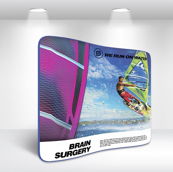 Curved Tension Fabric Display