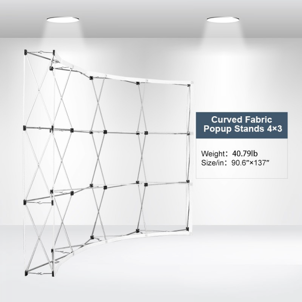 Fabric Pop-up Displays - Curved