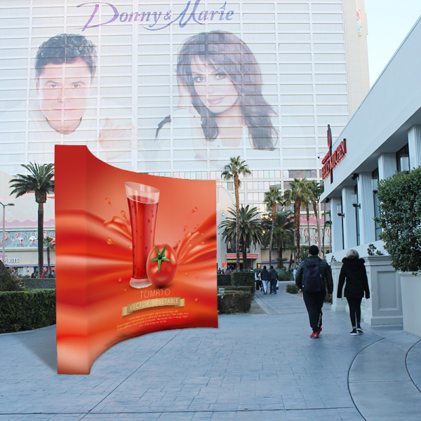 Fabric Pop-up Displays - Curved