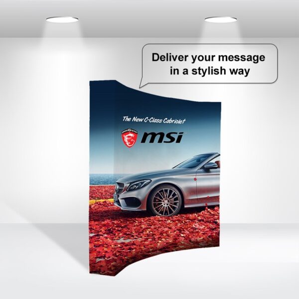 Fabric Pop-up Displays - Curved