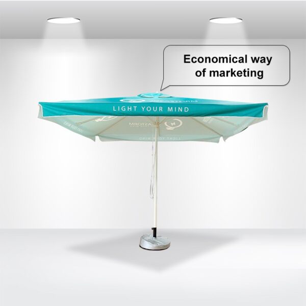 Square Market Umbrellas with Valances - 3m x 3m