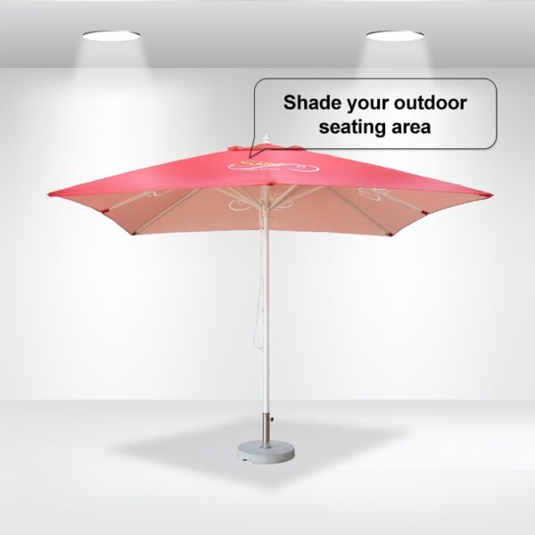 Square Market Umbrellas - 3m x 3m